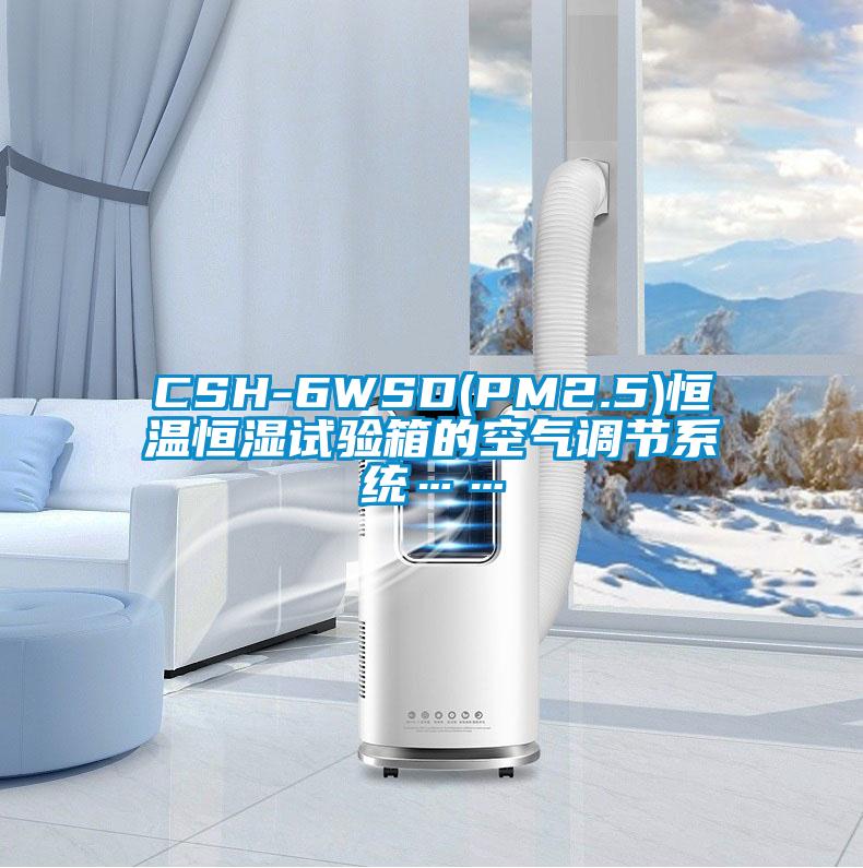 CSH-6WSD(PM2.5)恒温恒湿试验箱的空气调节系统……