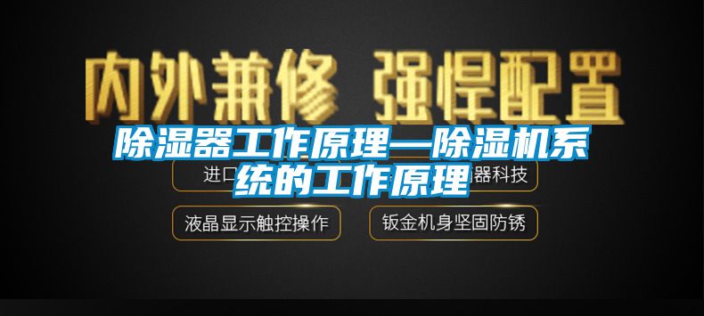 除湿器工作原理—除湿机系统的工作原理