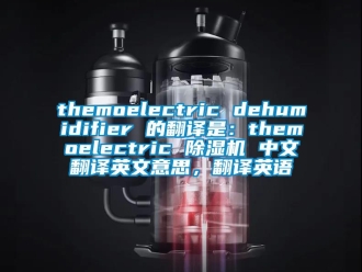 企业新闻themoelectric dehumidifier 的翻译是：themoelectric 除湿机 中文翻译英文意思，翻译英语