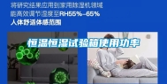 恒温恒湿试验箱使用功率