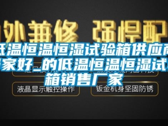 知识百科低温恒温恒湿试验箱供应商哪家好_的低温恒温恒湿试验箱销售厂家