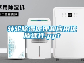 常见问题转轮除湿原理和应用优质课件.ppt