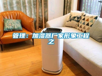 行业新闻管理：加湿器厂家形象工程之