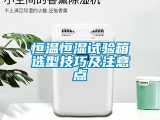 知识百科恒温恒湿试验箱选型技巧及注意点