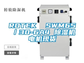 企业新闻ROTEK  SWM65／30-6A4 除湿机电机现货