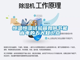 知识百科恒温恒湿试验箱如何节能省电的五大知识点