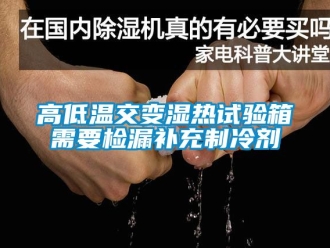 常见问题高低温交变湿热试验箱需要检漏补充制冷剂