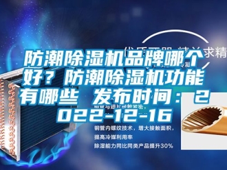 企业新闻防潮除湿机品牌哪个好？防潮除湿机功能有哪些 发布时间：2022-12-16