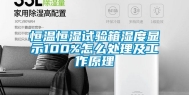 恒温恒湿试验箱湿度显示100%怎么处理及工作原理