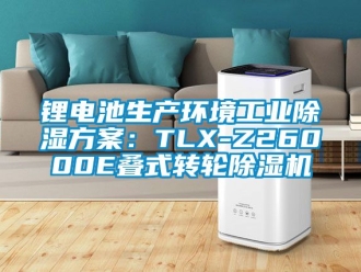 常见问题锂电池生产环境工业除湿方案：TLX-Z26000E叠式转轮除湿机