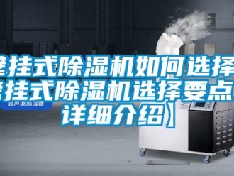 企业新闻壁挂式除湿机如何选择 壁挂式除湿机选择要点【详细介绍】