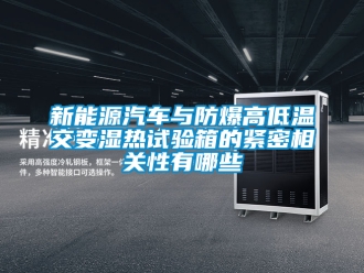 企业新闻新能源汽车与防爆高低温交变湿热试验箱的紧密相关性有哪些