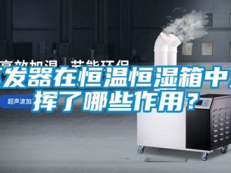 知识百科蒸发器在恒温恒湿箱中发挥了哪些作用？