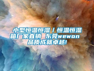 知识百科小型恒温恒湿／恒温恒湿箱厂家直销 东莞wewon 品质成就卓越!