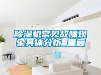 企业新闻除湿机常见故障现象具体分析_重复