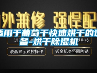 行业新闻适用于葡萄干快速烘干的设备-烘干除湿机