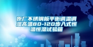 原厂不锈钢板平衡调温调湿高温80-120步入式恒温恒湿试验箱