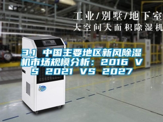 常见问题3.1 中国主要地区新风除湿机市场规模分析：2016 VS 2021 VS 2027